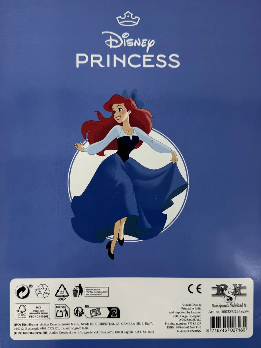 Disney Princess Kleurboek Tiana & Doornroosje - 32 Pagina's - Multicolor