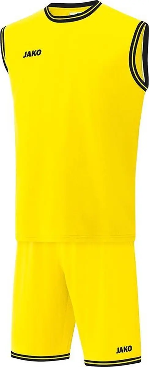 Jako Center 2.0 Basketbalshirt Heren - Zwart/Citroen L