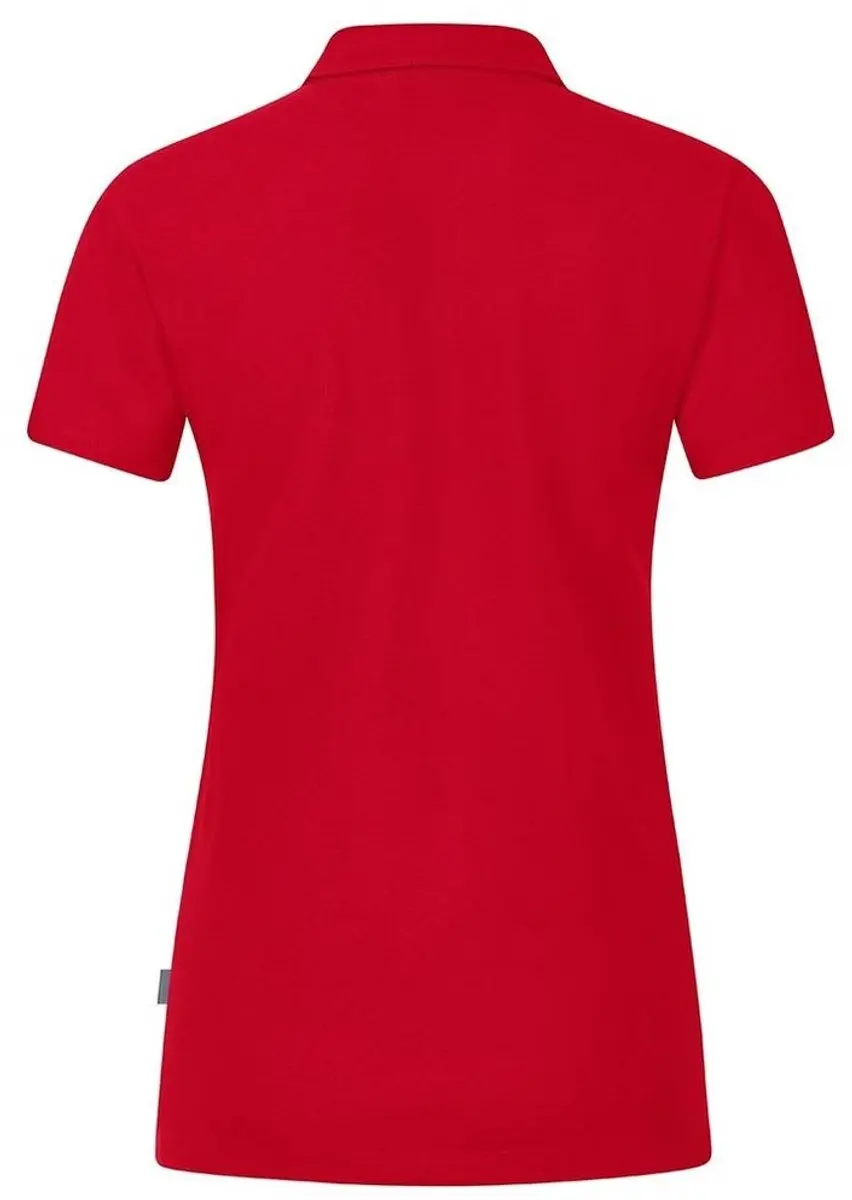 JAKO Organic Polo Stretch Dames - Rood Maat 46