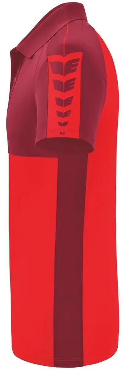 Erima Six Wings Polo Heren - XL - Bordeaux