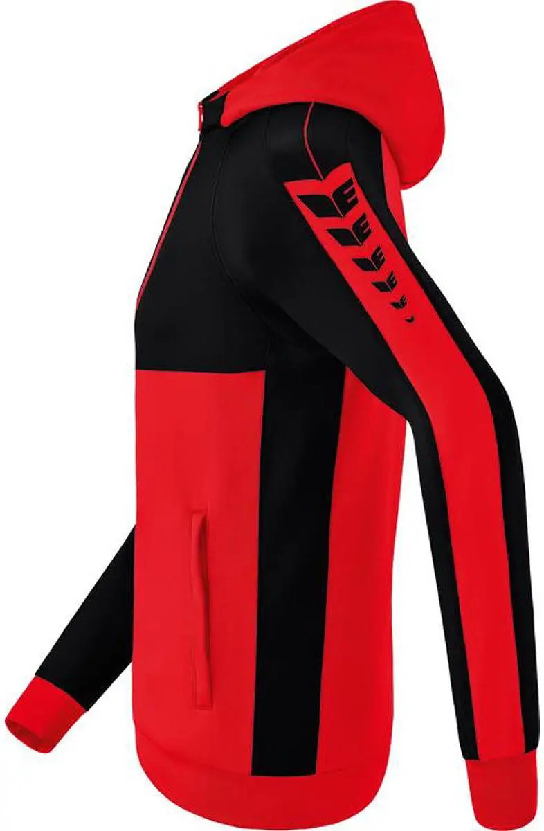 Erima Six Wings Trainingsjack Heren - Zwart/Rood S