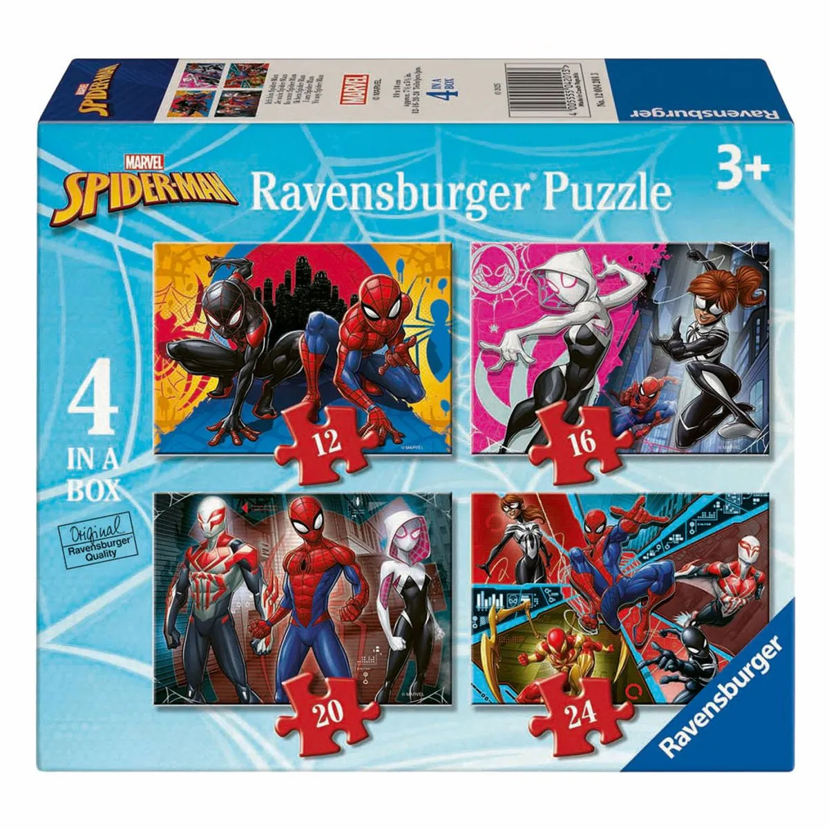 Ravensburger Marvel Spider-Man Legpuzzel 12-24 Stuks - MPN 12004201