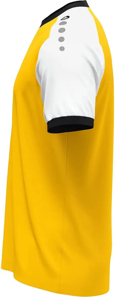 JAKO Dynamic Shirt Korte Mouw Heren - Geel/Wit/Zwart 3XL