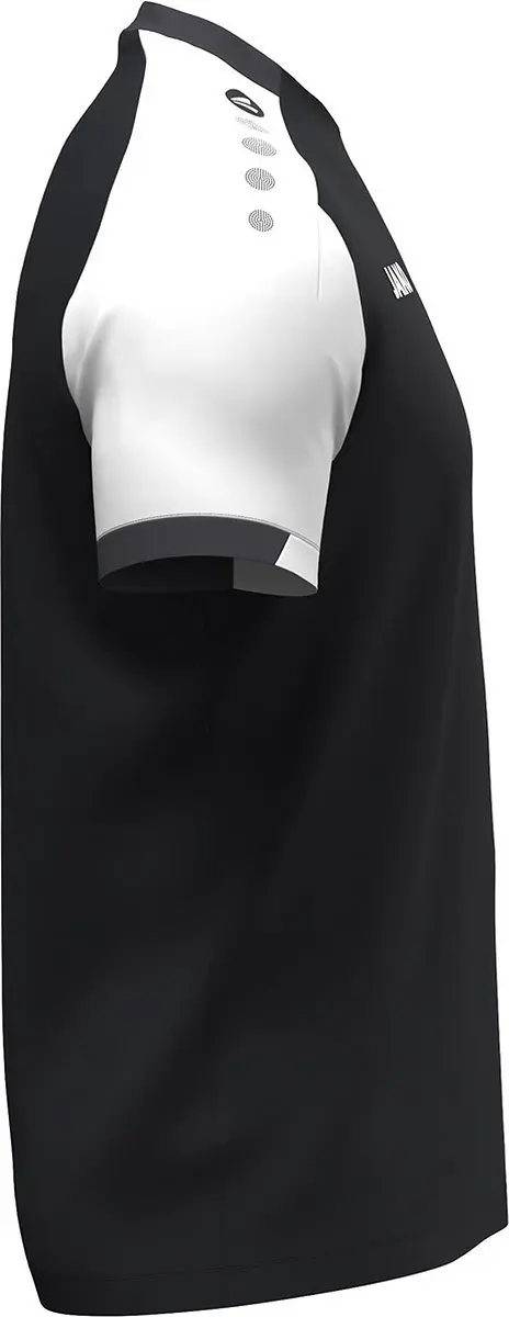 Jako Dynamic T-Shirt Dames L - Zwart/Wit/Antraciet