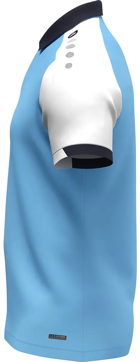 JAKO Dynamic Polo Dames - Hemelsblauw/Wit/ Marine L