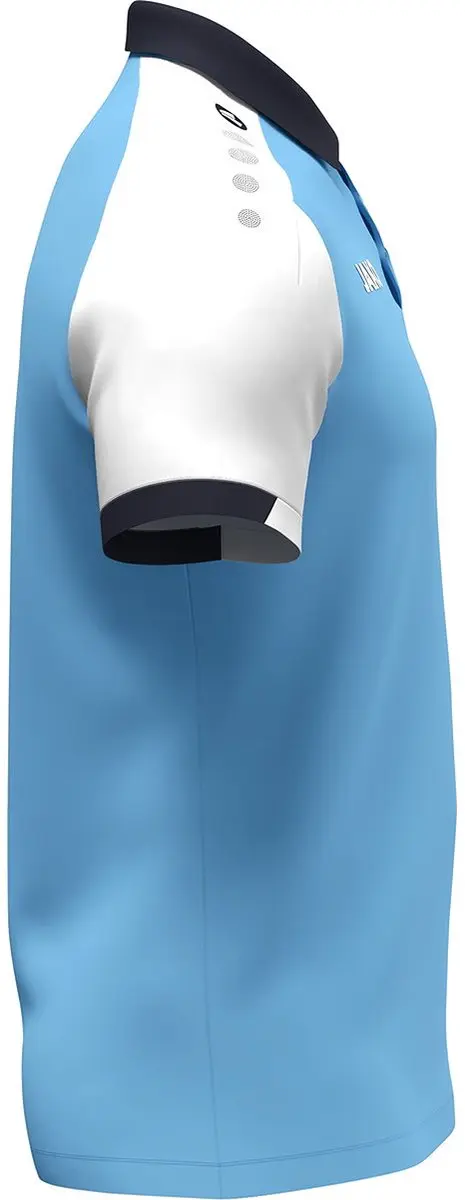 JAKO Dynamic Polo Dames - Hemelsblauw/Wit/ Marine L