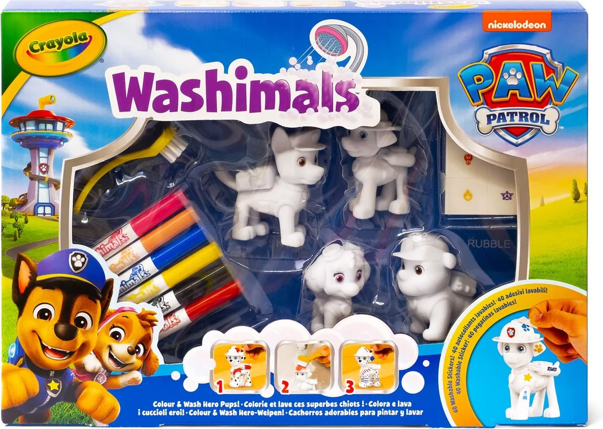 Crayola Washimals Paw Patrol Hobbypakket
