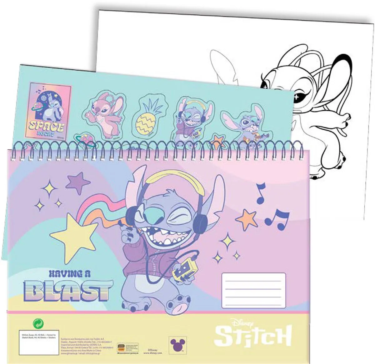Disney Lilo & Stitch Spiraal Schetsboek A4