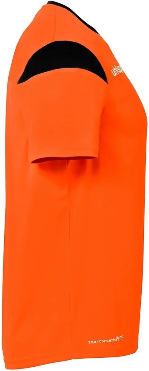 Uhlsport Squad 27 Heren Shirt Korte Mouw - Fluoro Oranje/Zwart 3XL