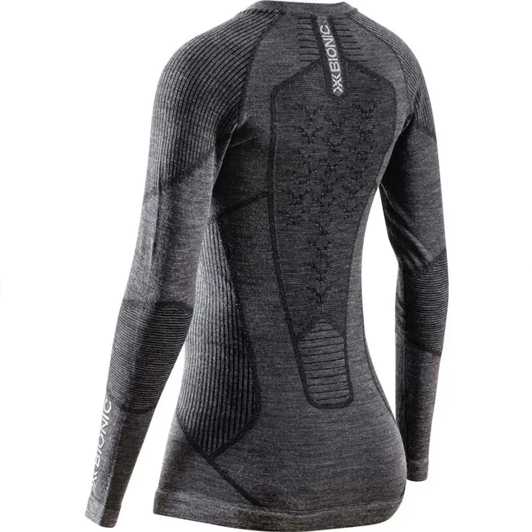X-Bionic Symbio Merino Lange Mouwen Basislaag S - Rhino Grey