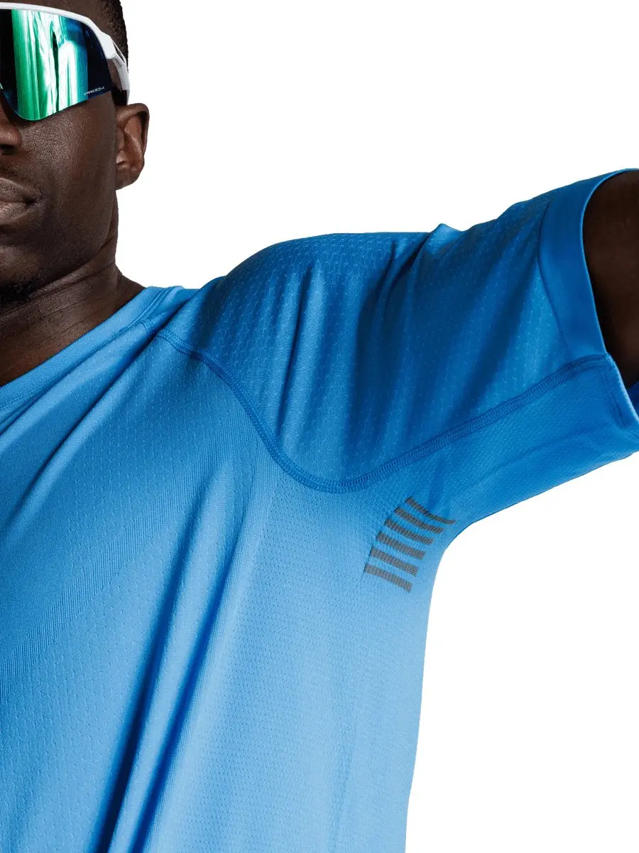 X-Bionic Xceed Hardloopshirt Korte Mouwen M - Leisteenblauw/Marine