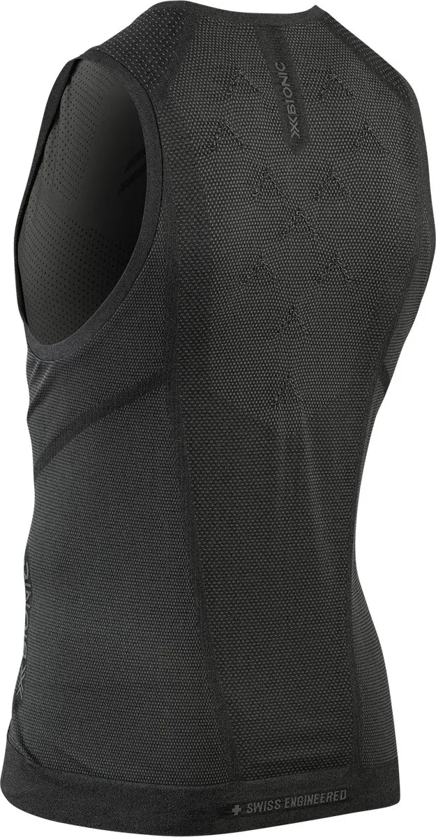 X-Bionic Xceed Run Tanktop Heren - Zwart/Rhinogrijs S