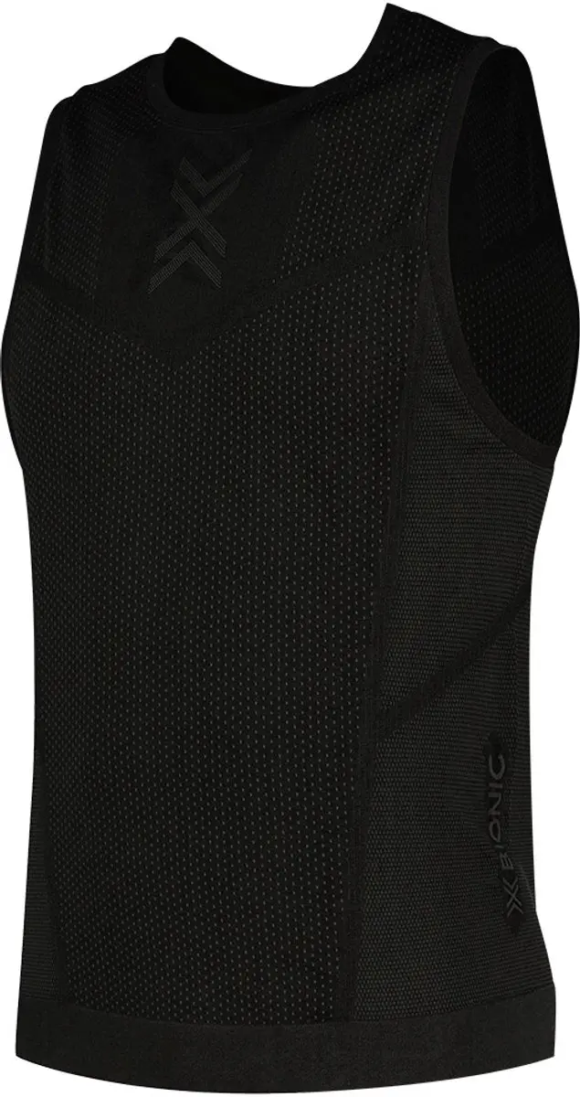 X-Bionic Xceed Run Tanktop Heren - Zwart/Rhinogrijs S