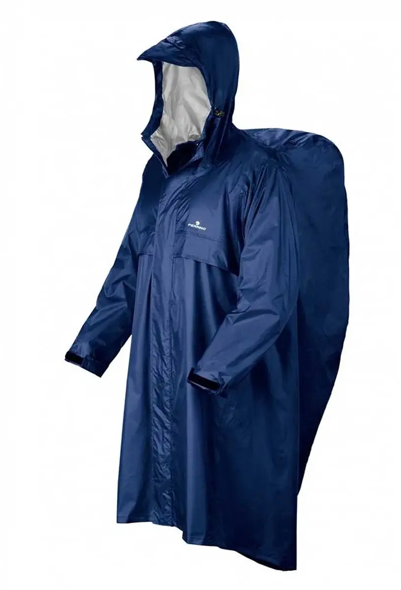 Ferrino Regenponcho Trekker Unisex - Blauw S