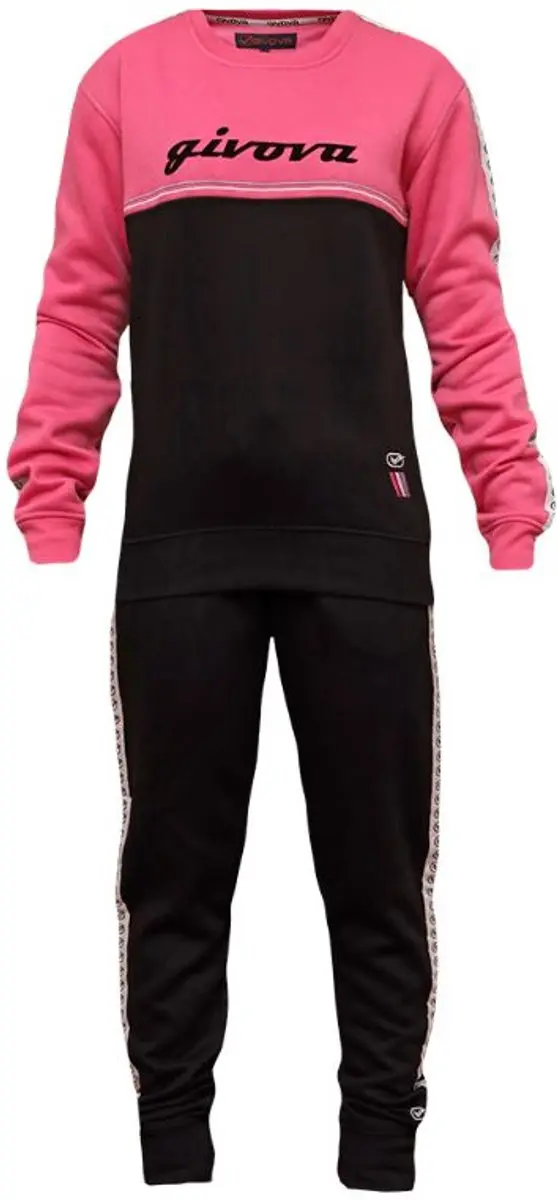 Givova Donna Zwart-fuxia Sportset - S - afbeelding 4 van 5