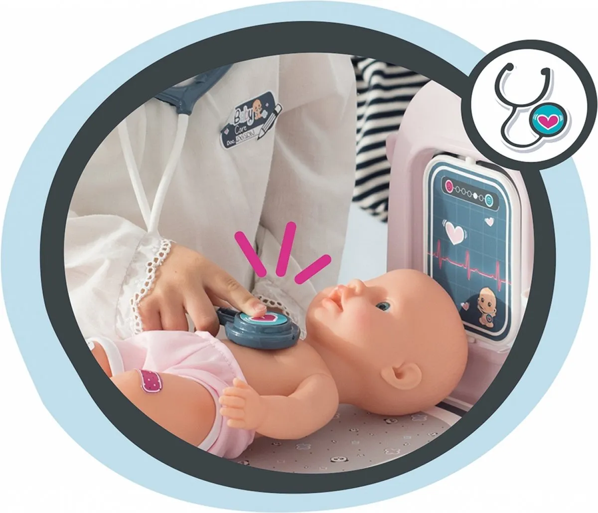 Smoby Baby Nurse Center 7600240300 - Bonte kleuren