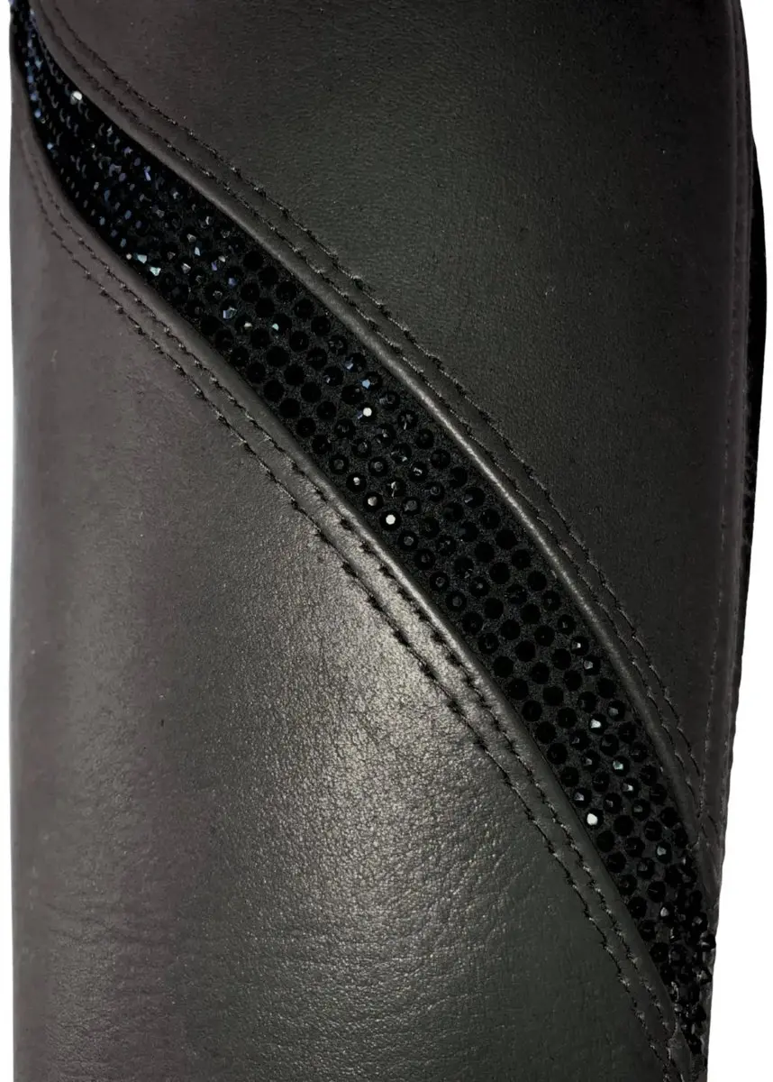 Mondoni Porto Minichaps XL - Zwart Leer