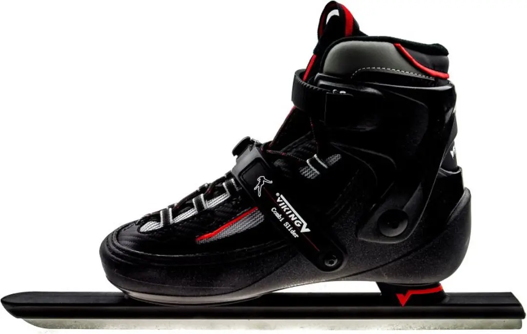 Viking Combi Slider Schaatsen 43 - Zwart/Grijs/Rood/Wit