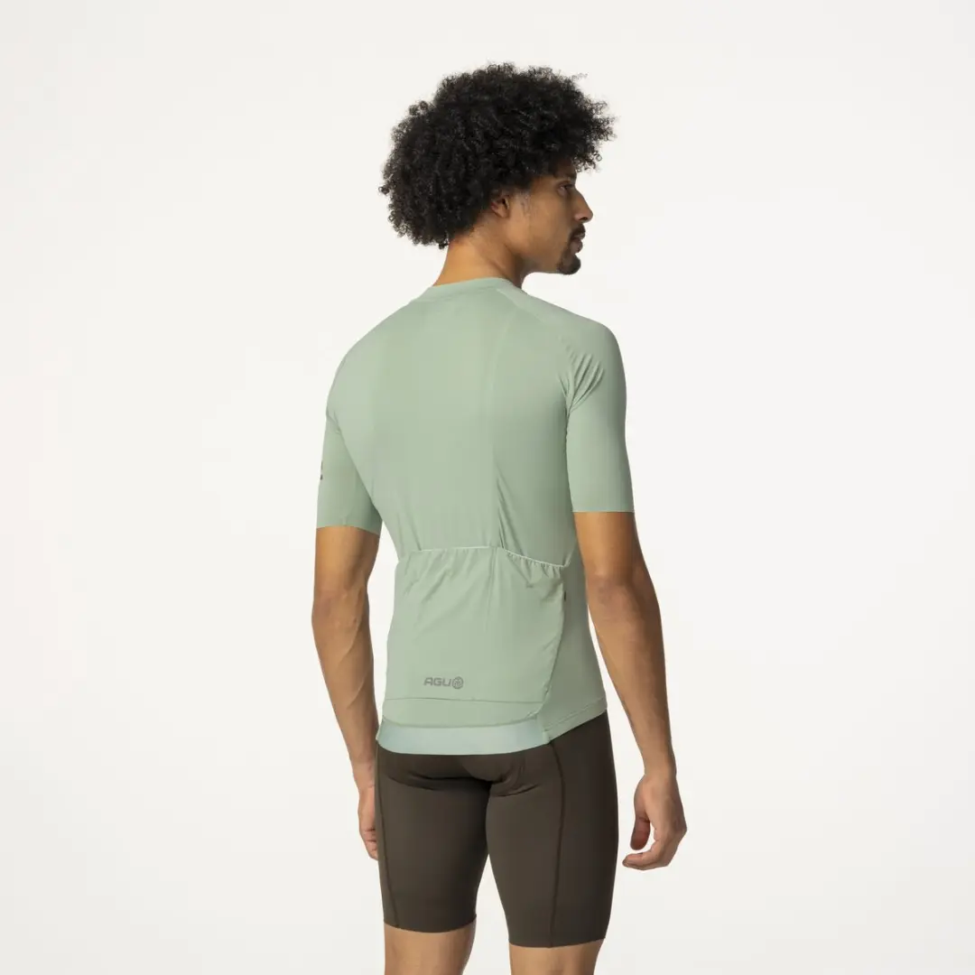 AGU Solid Wielrenshirt Heren XXL - Groen - 4-Way Stretch