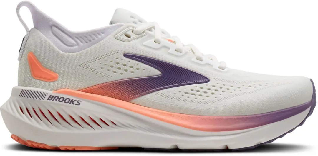 Brooks Glycerin GTS 23 Dames Hardloopschoenen - 40.5 - Wit/Lichtgrijs/Rosa - afbeelding 6 van 6
