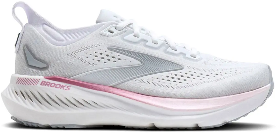 Brooks Glycerin GTS 23 Dames Hardloopschoenen - 40.5 - Wit/Lichtgrijs/Rosa