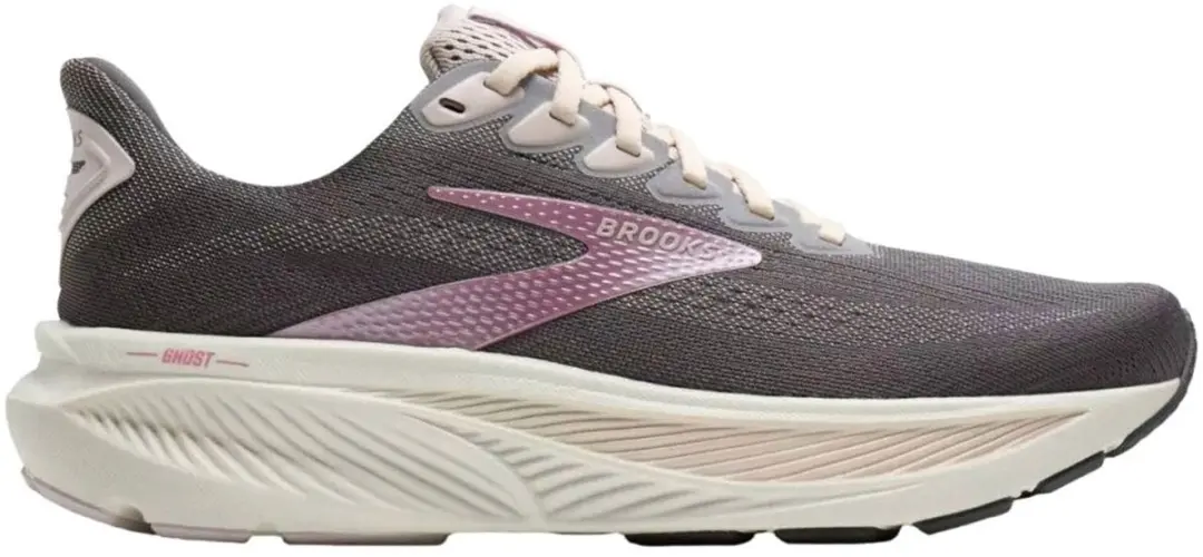 Brooks Ghost 17 Dames Hardloopschoenen - 38.5 - Donkergrijs/Paars
