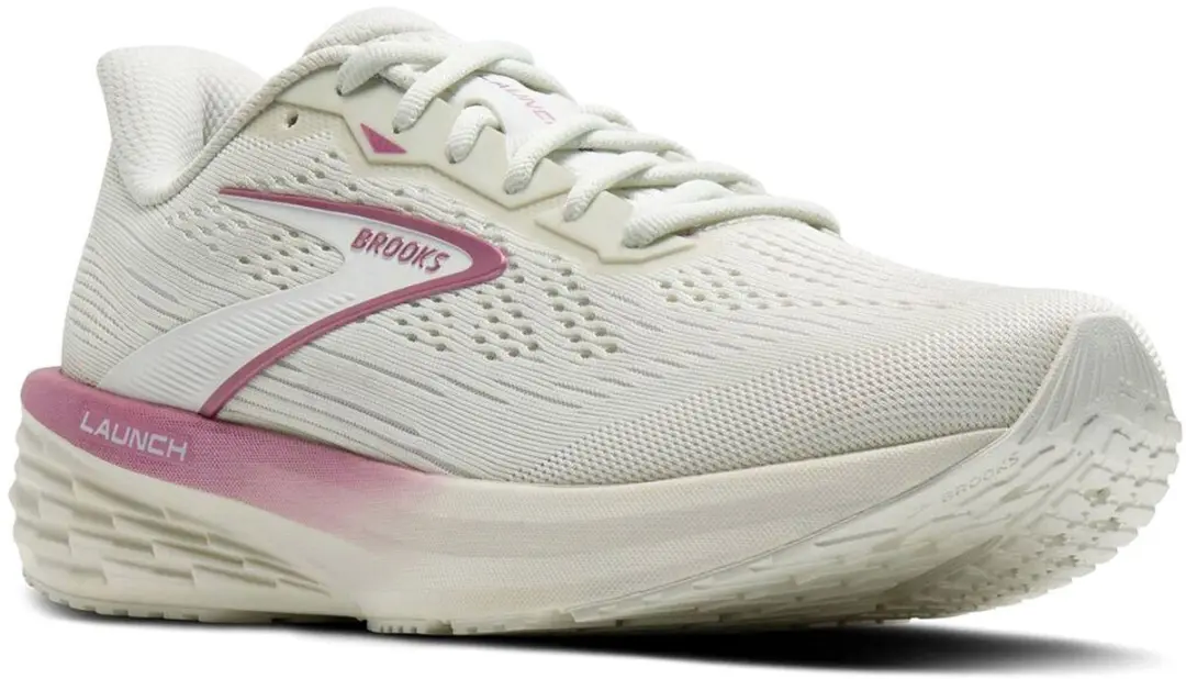 Brooks Launch 12 Hardloopschoenen Dames - 40.5 - Wit/Rozes - afbeelding 5 van 6