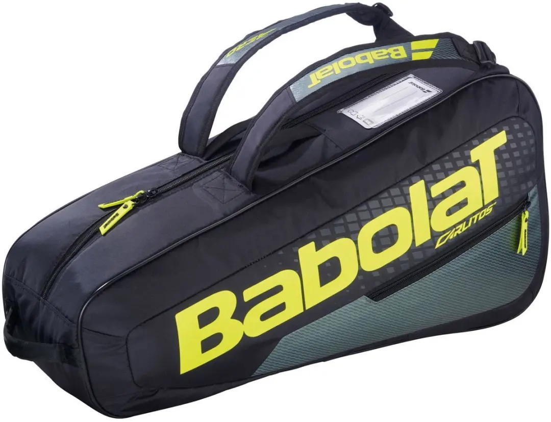 Babolat Carlitos Junior Rackettas - 2 Vakken - Zwart/Geel - afbeelding 6 van 6