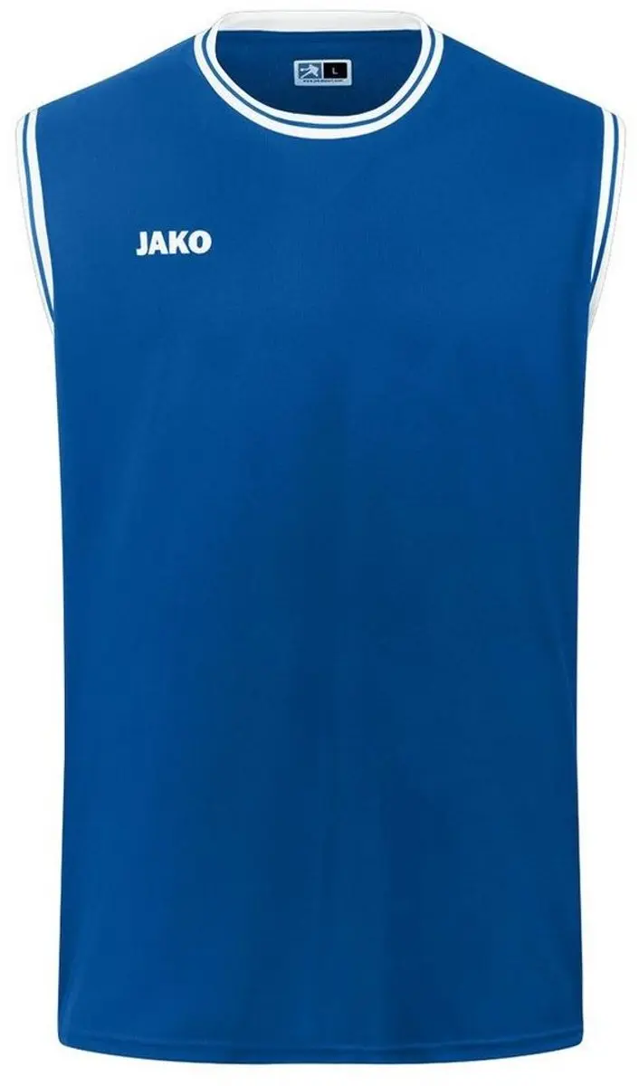 JAKO Center 2.0 Basketbalshirt Kinderen - XXS - Wit/Royal