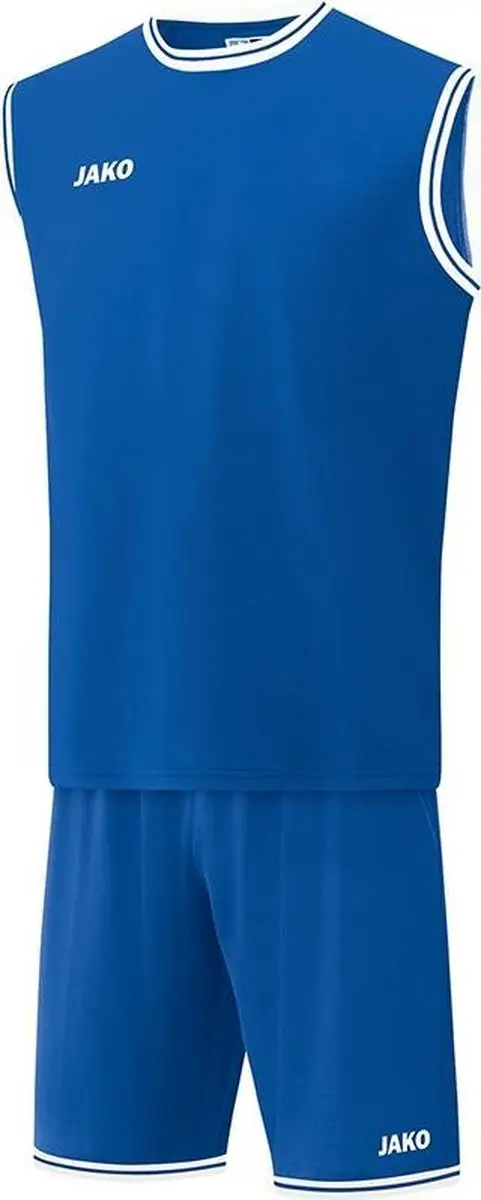 JAKO Center 2.0 Basketbalshirt Kinderen - XXS - Wit/Royal