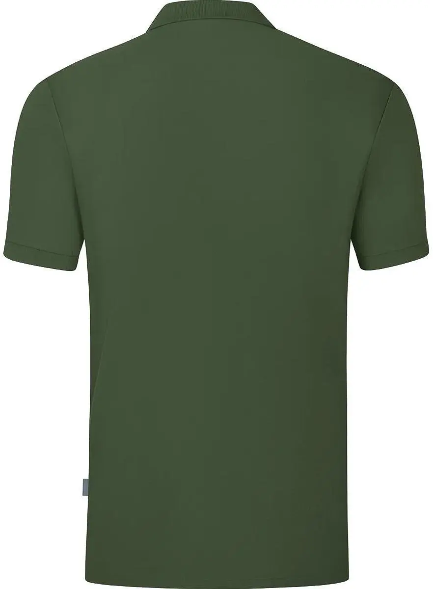 JAKO Organic Polo Heren - Olijfgroen L