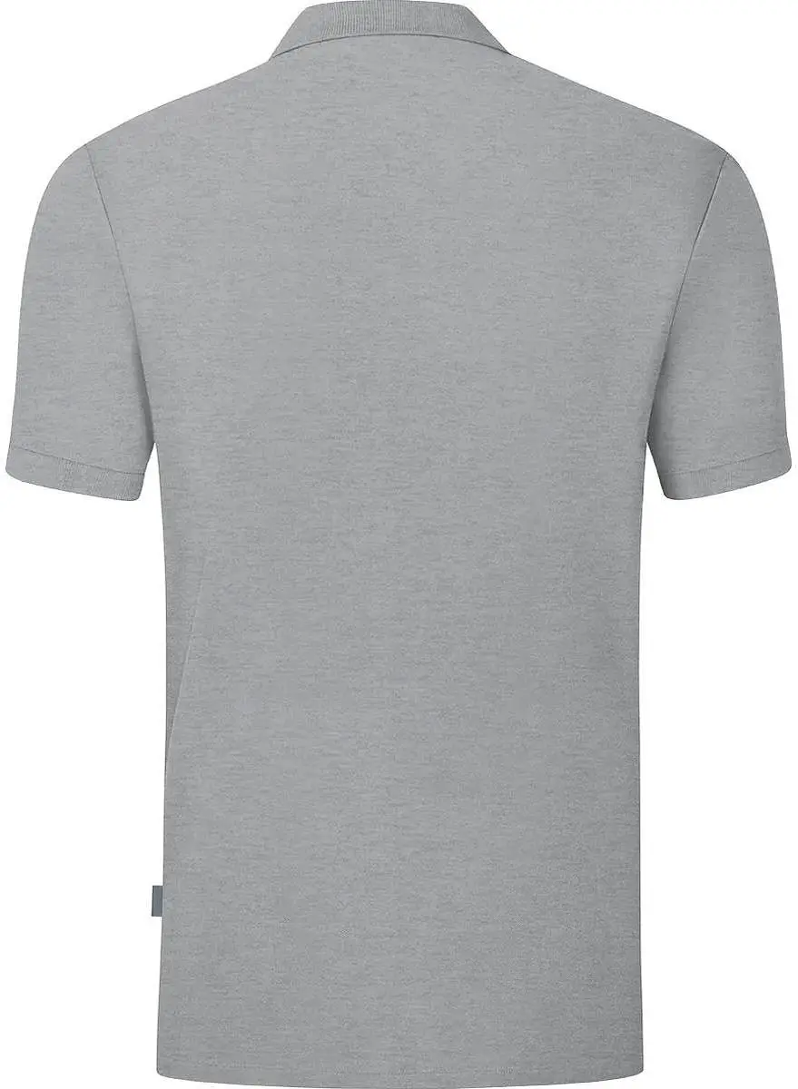 JAKO Organic Polo Heren - Lichtgrijs S