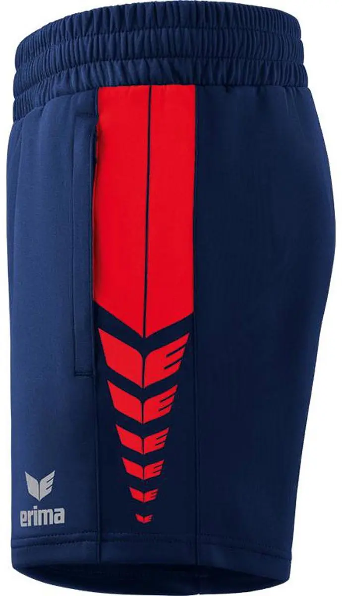 Erima Six Wings Worker Short Dames - Rood/New Navy Maat 44