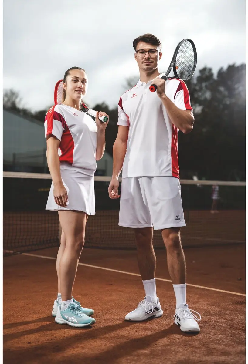 Erima Celebrate 125 Heren Polo - Wit/Rood L