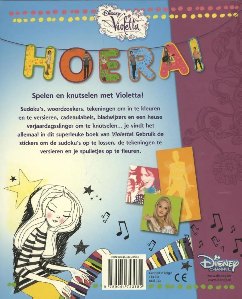 Disney Violetta Reuzeleuk Doe-boek - 100 Pagina's - Blauw/Rozes/Paars