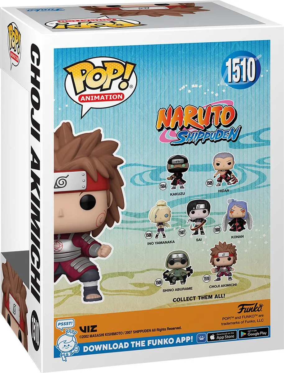 Funko Pop Animation Naruto Choji Akimichi #1510 - Multi