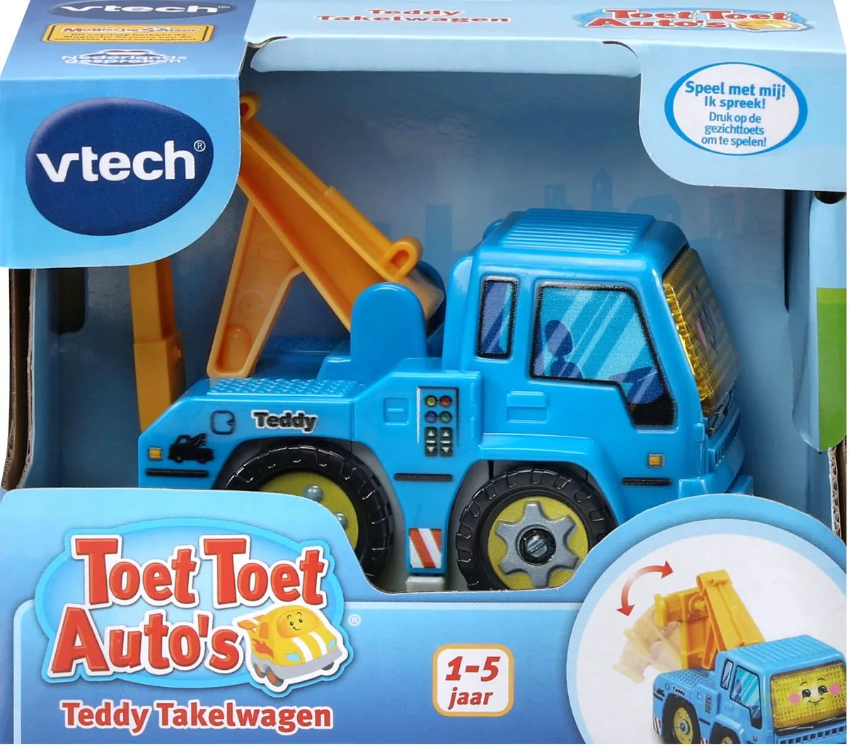 VTech Toet Toet Auto Teddy Takelwagen - Speelgoed Auto - 4x AAA