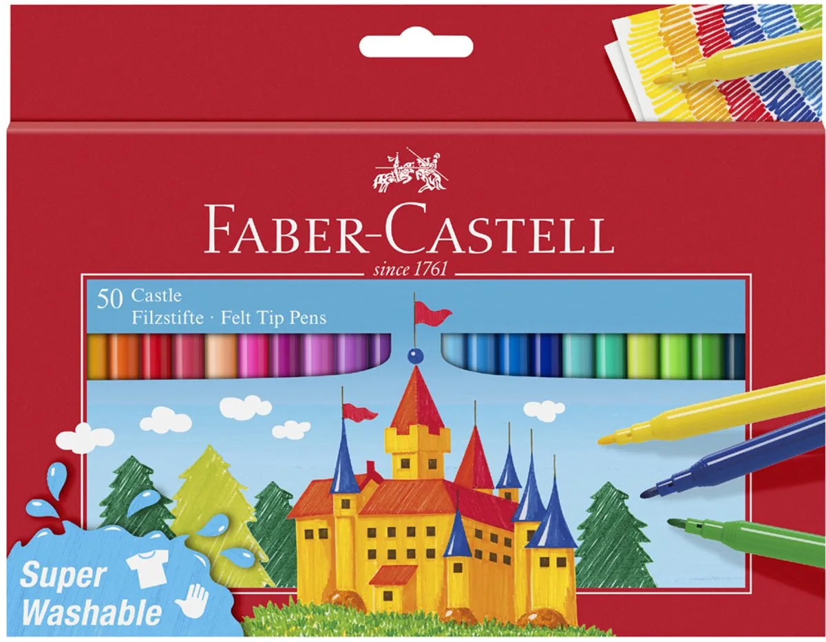 Faber-Castell FC-554202 Viltstiften - 24 Stuks - Multicolor