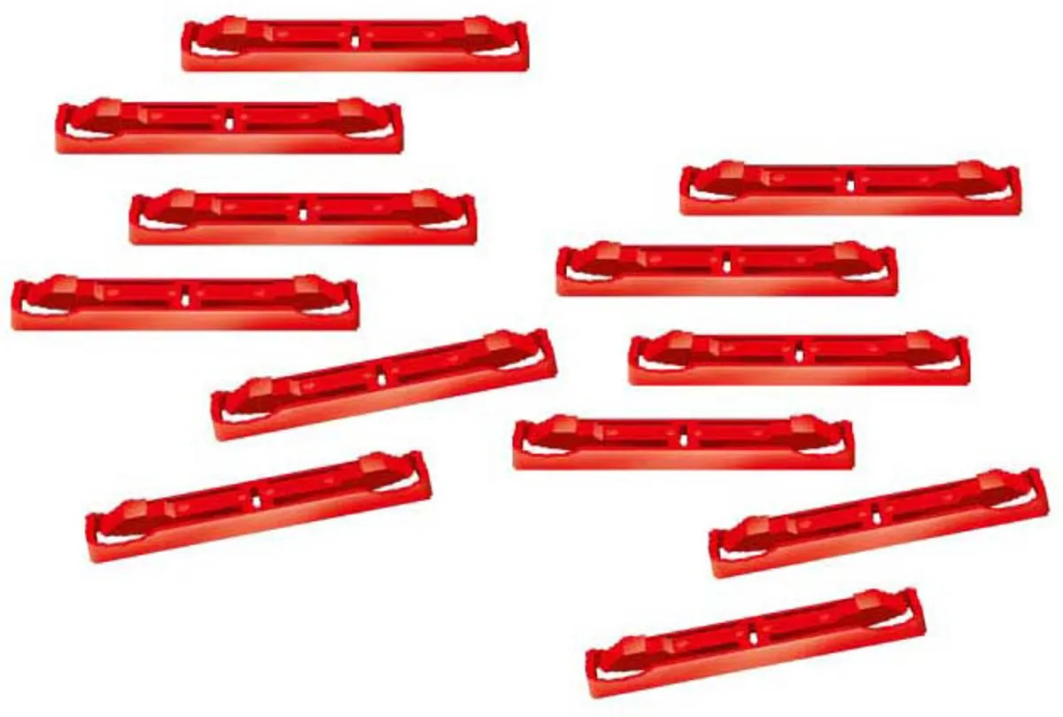 Carrera Digital 124 Rijweg Verbindingsclips 20085245 - 20 Stuks - Rood