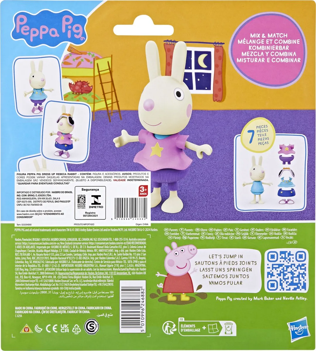 Hasbro Peppa Pig Aankleedpop 15cm Multicolor - MPN 5010996246882 - afbeelding 6 van 6