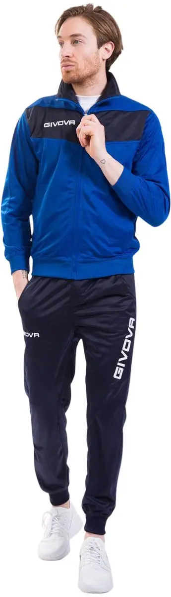 Givova Trainingspak Tuta Visa Triacetato Blauw-Donkerblauw