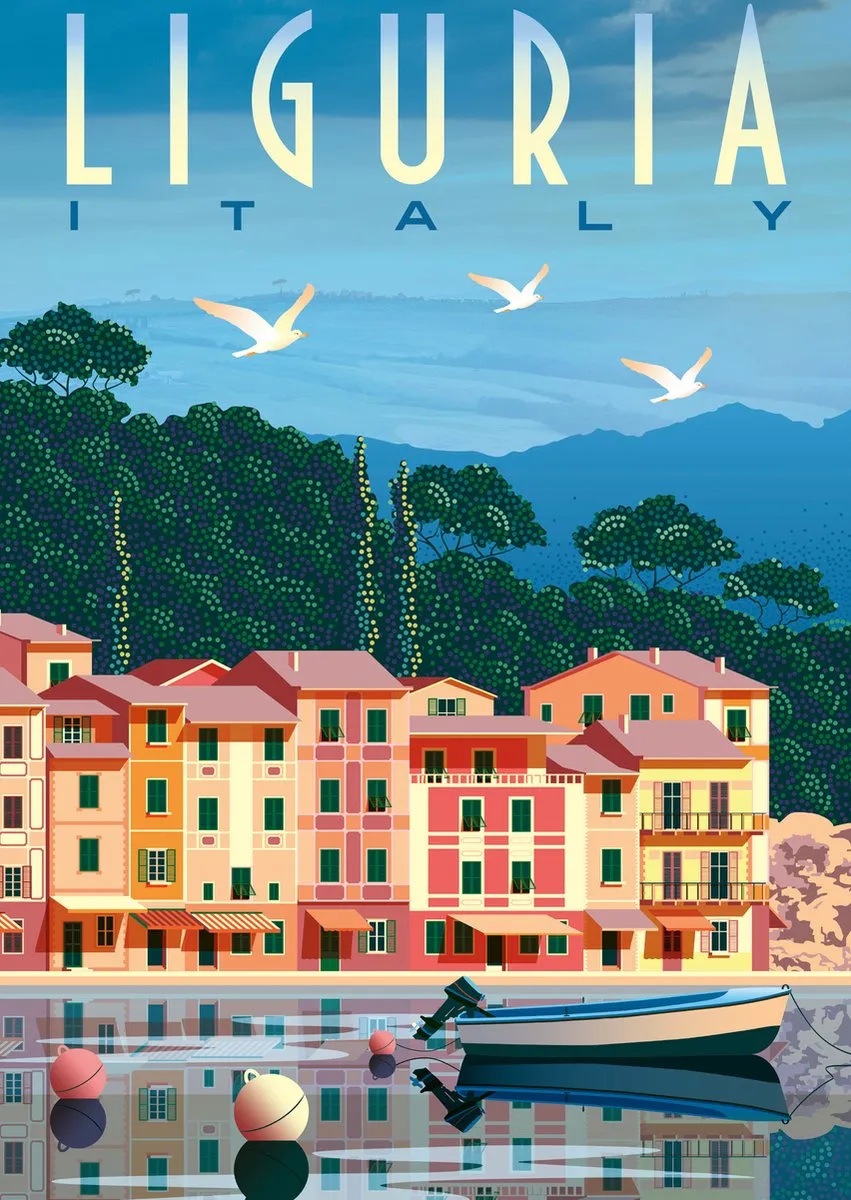 Ravensburger Postcard from Liguria Legpuzzel 1000 Stuks - 17614