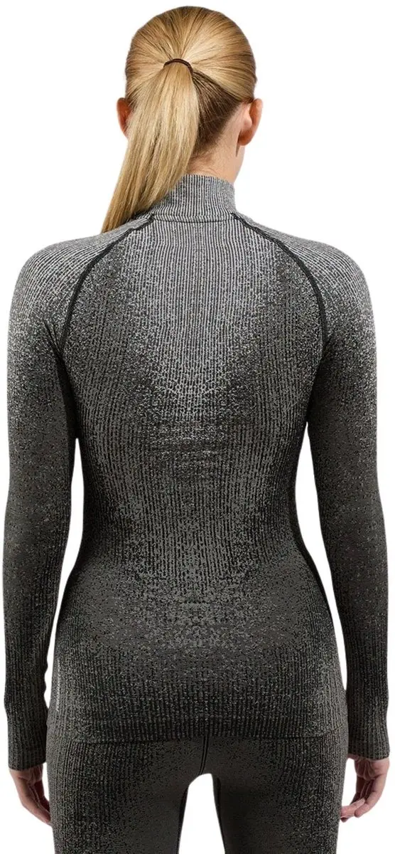 ODLO Blackcomb Eco Half Zip Turtle Neck Dames - S - Grijs