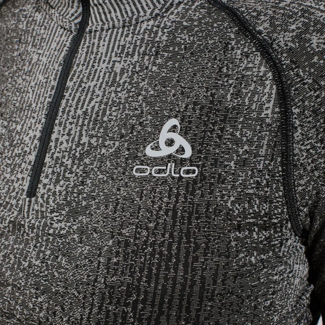 ODLO Blackcomb Eco Half Zip Turtle Neck Dames - S - Grijs