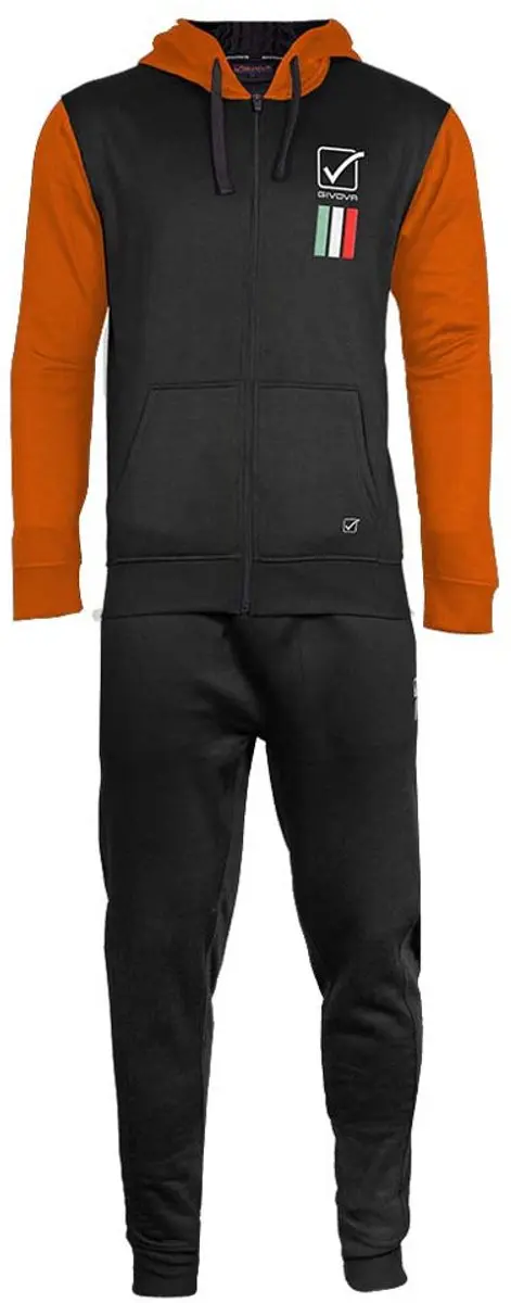 Givova 101 Trainingspak - XXS 8-10 jaar - Zwart/Orange