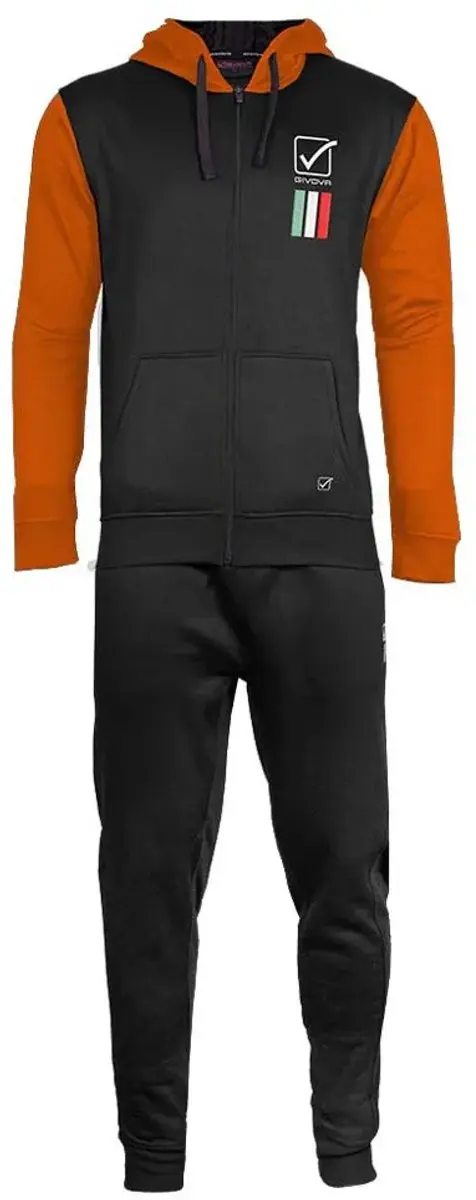 Givova 101 Trainingspak - XXS 8-10 jaar - Zwart/Orange