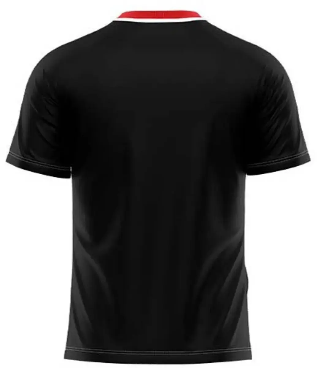 Givova Rugby Sportshirt Zwart-Rood - XL - afbeelding 2 van 5