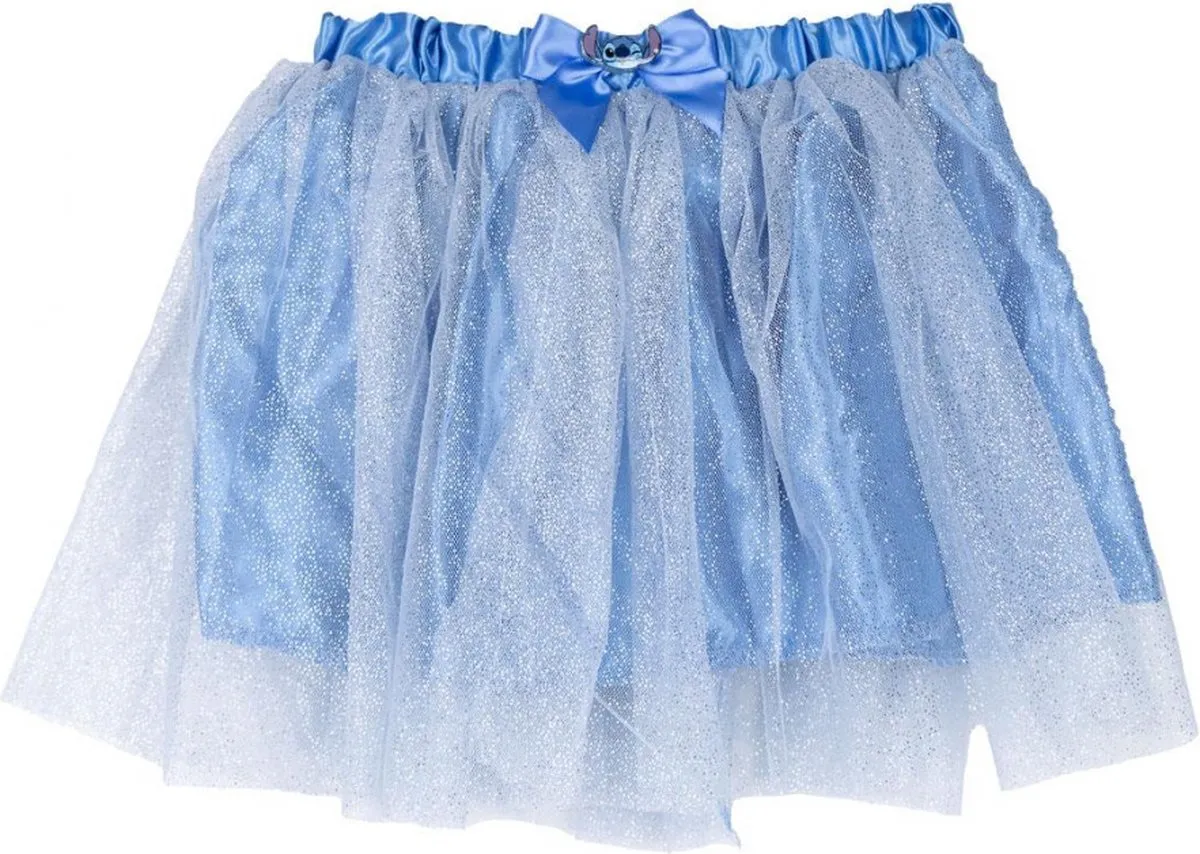 Disney Stitch Verkleedset - Tutu & Oortjes - One Size - Blauw