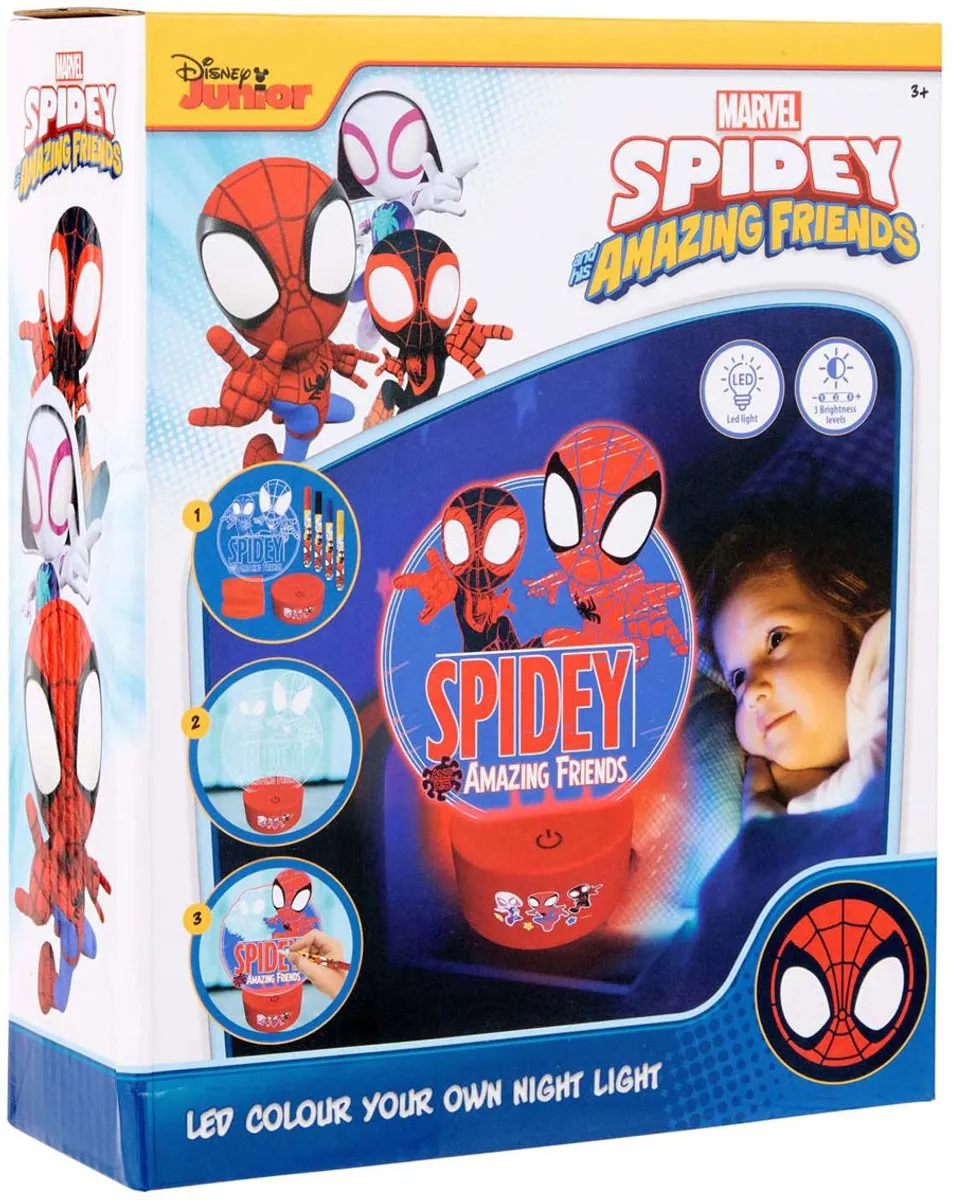Disney Spidey Maak Je Eigen Nachtlampje - Multicolor