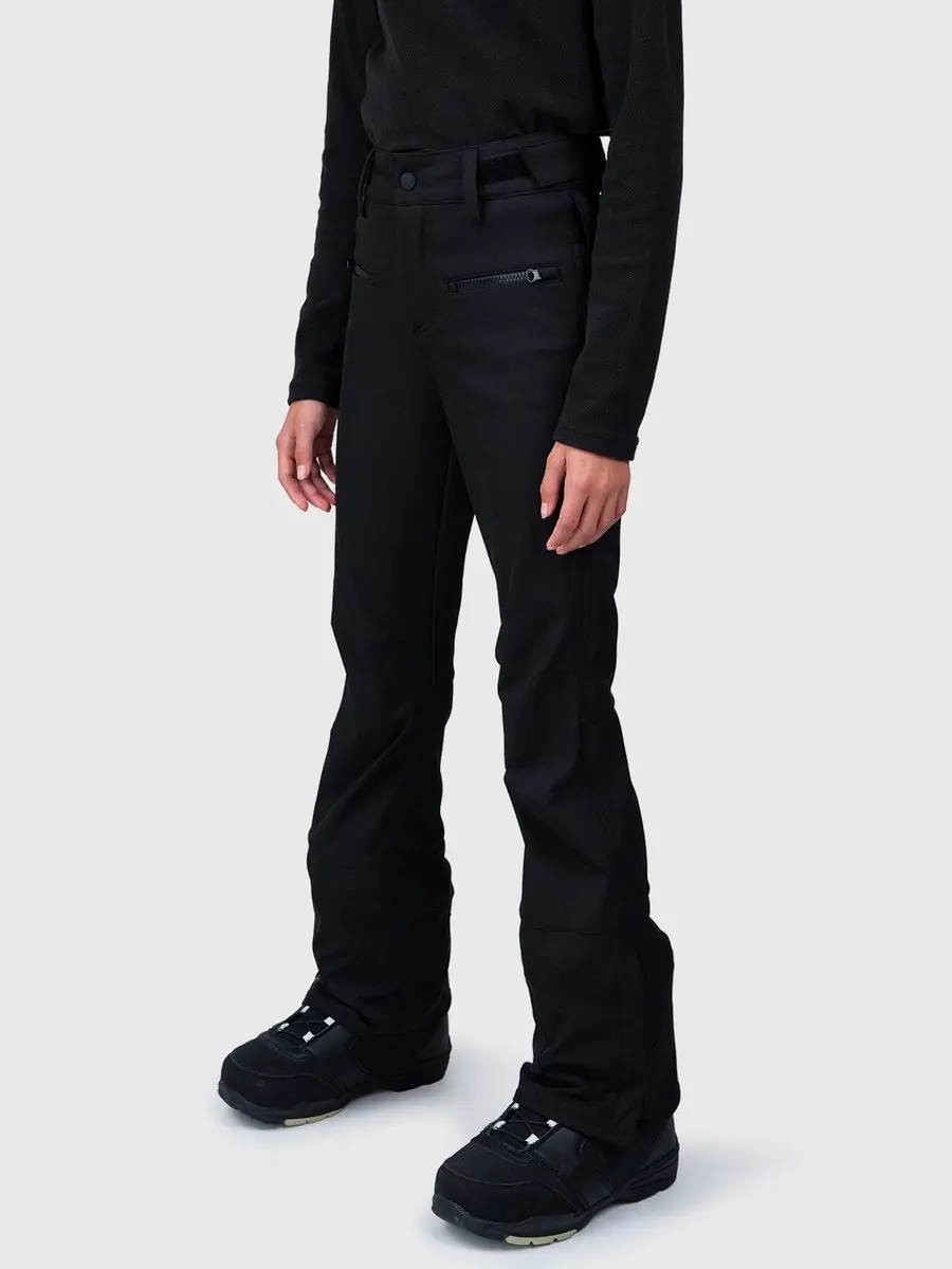 Brunotti Coldlaky Softshell Ski Broek Meisjes 140 - 10K Waterproof - Zwart - afbeelding 3 van 6